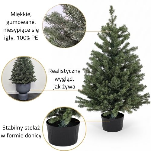 Szczegóły choinki sztucznej premium Royal