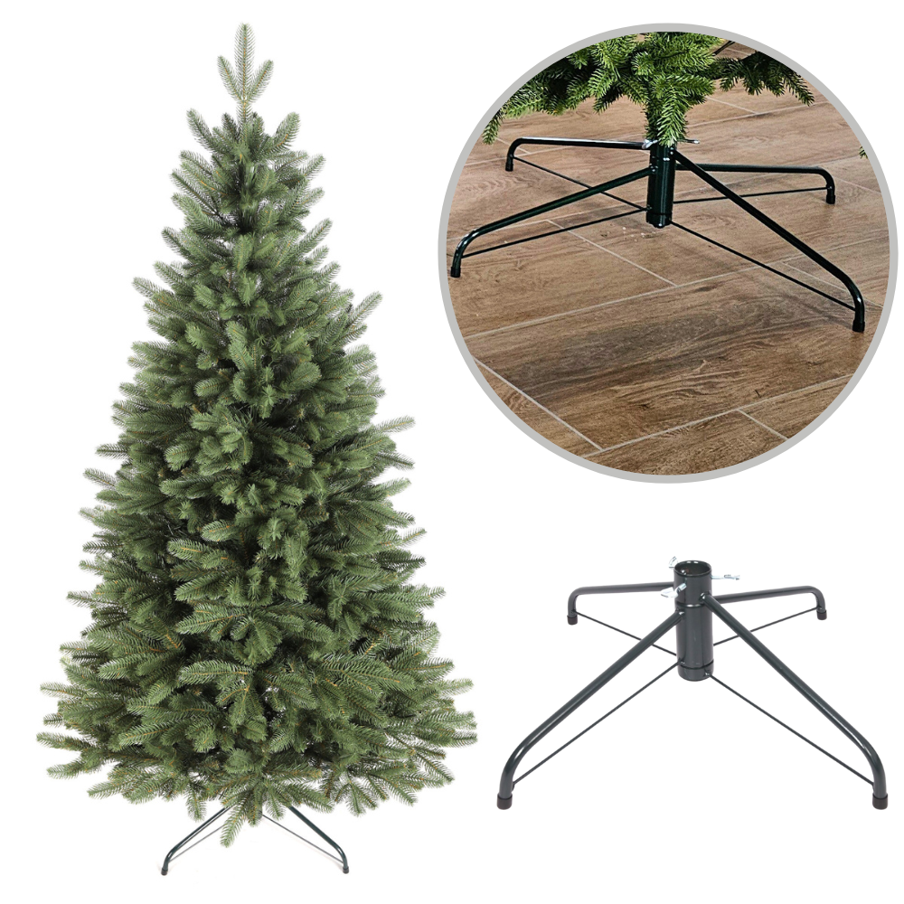 Choinka sztuczna ze stelażem Świerk Norweski 300 cm 100% PE Metalowy_stojak_Norweski