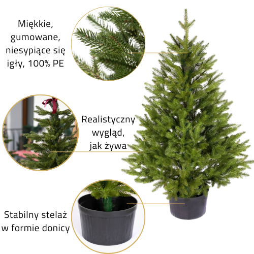 Szczegoly choinki sztucznej premium Aspen