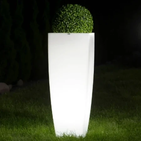 Podświetlana donica wysoka Juno 75 - 92 cm