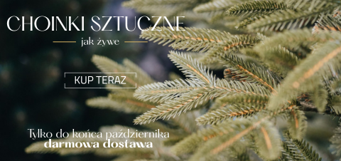 Sztuczne choinki - darmowa dostawa