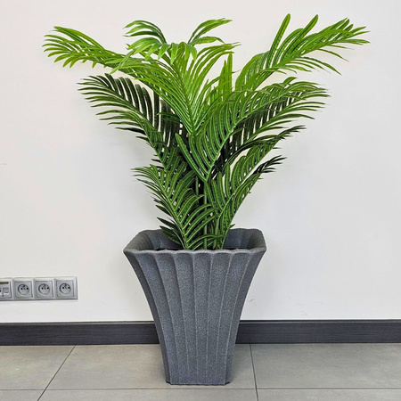 Donica ogrodowa Gaja wys.42x40 cm, szara