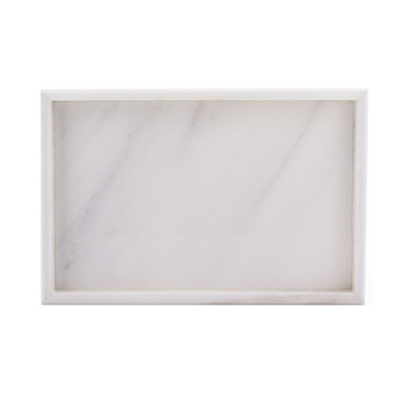 Patera marmurowa biała Marble 30x20 cm