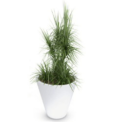 Donica duża okrągła Mercury 60 cm, biała