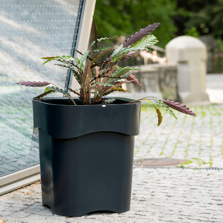 Duża donica ogrodowa Flora 65 cm bez półki, zielona