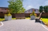 Kwadratowa donica betonowa Rock 92x92x92, antracyt