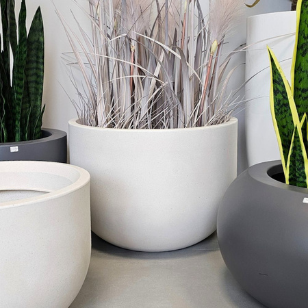 Donica ogrodowa Luna wys. 35x48 cm, kremowy