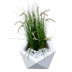 Donica asymetryczna Dione 53 cm, biała