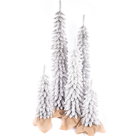 Choinka sztuczna Slim ośnieżona w doniczce 200 cm