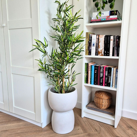 Donica ogrodowa Duala wys. 41x30 cm, kremowa