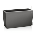 Podłużna prostokątna donica Lechuza Cararo wys. 43x75 cm, antracyt
