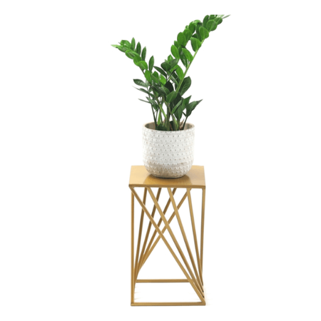 Metalowy kwietnik w stylu glamour Molti 40 cm, złoty