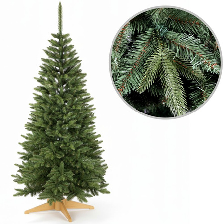 Choinka sztuczna ze stelażem Świerk Alpejski 220 cm PVC+PE