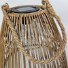 Lampa solarna boho Luna wys. 23x24 cm, brązowa