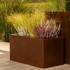 Donica prostokątna Lungo 38 cm bez półki, corten