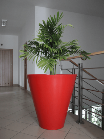 Donica duża okrągła Mercury 60 cm, żółta