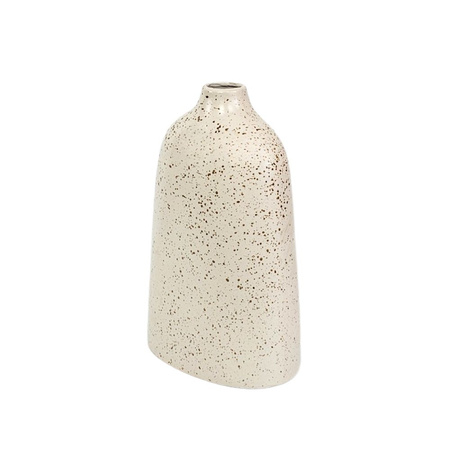 Wazon ceramiczny Toledo wys.30x18 cm, kremowy