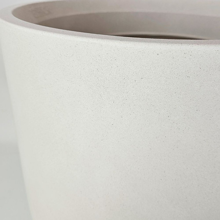 Donica do salonu Aria wys. 32 i 40 cm, kremowa, zestaw