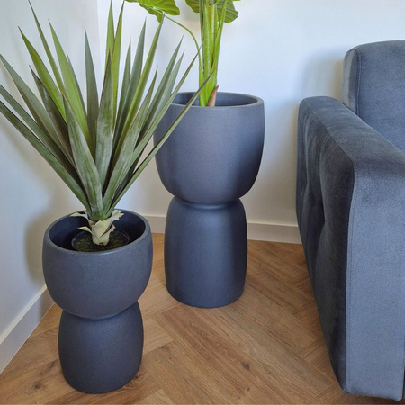 Donica ogrodowa Duala wys. 41x30 cm, antracyt