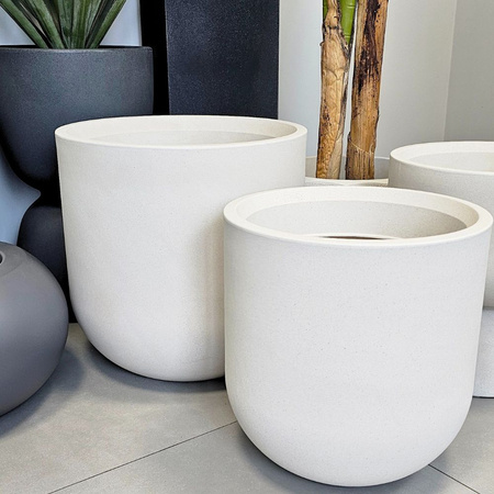 Donica ogrodowa Fero wys. 40x40 cm, kremowa