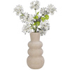 Wazon ceramiczny Bubble wys.25x13 cm, beżowy