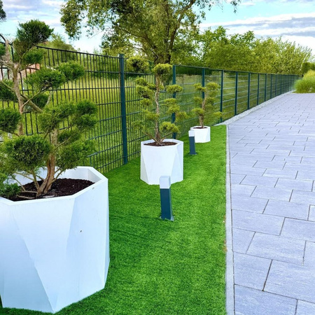 Geometryczna duża donica Ceres 70 cm, antracyt