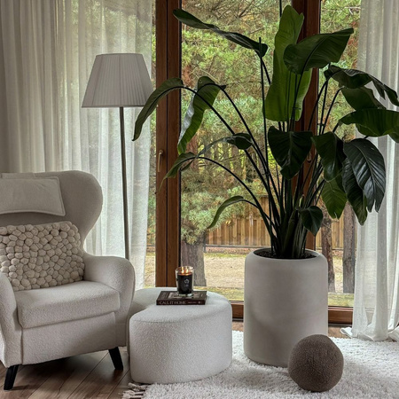 Duża doniczka Ambiente wys. 60x48cm z wkładem, ciemny grafit