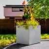 Kwadratowa donica betonowa Rock 92x92x92, antracyt