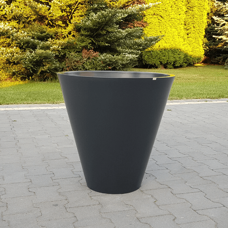 Donica duża okrągła Mercury 60 cm, zielona