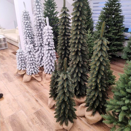 Choinka sztuczna Slim w doniczce 100, 140, 180 cm, zestaw