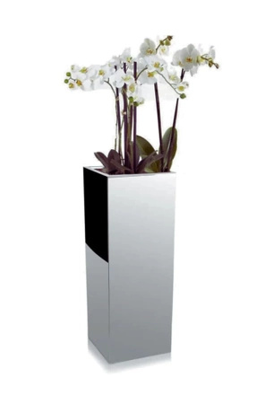 Lustrzana donica metalowa Fiori 80 cm efekt lustra