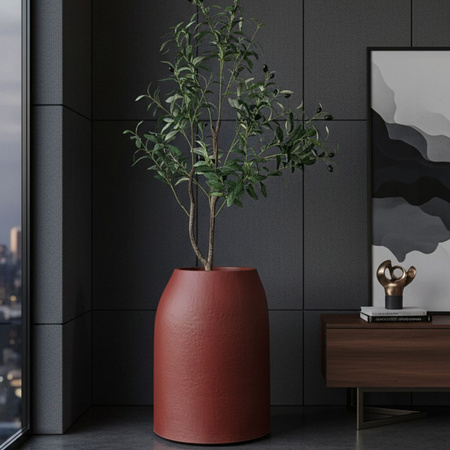 Donice wysokie Etna wys. 60 i 70 cm, ceglaste, zestaw