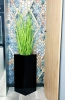 Wysoka donica w połysku Pillar wys. 70 x 34 cm, czarna