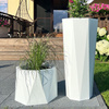 Donica wysoka Octavia 79 cm z półką, antracyt
