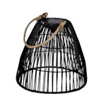 Lampa solarna boho Luna wys. 23x24 cm, czarna
