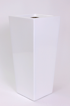 Wysoka donica prostokątna z włókna szklanego Slim wys. 80 x 36 x 36 cm, szary mat
