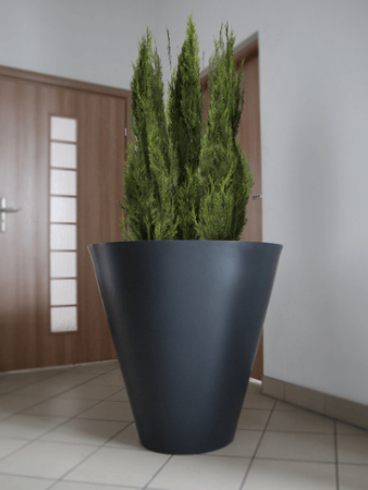 Donica duża okrągła Mercury 60 cm, żółta