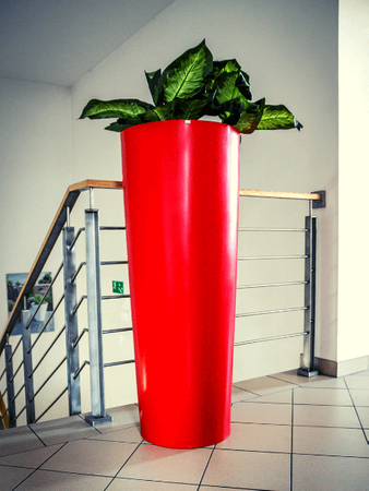 Donica wysoka Neptun 150 cm bez półki, czarna