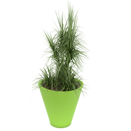 Donica duża okrągła Mercury 60 cm, zielona