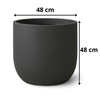 Donica ogrodowa Fero wys. 40x40 cm, antracyt