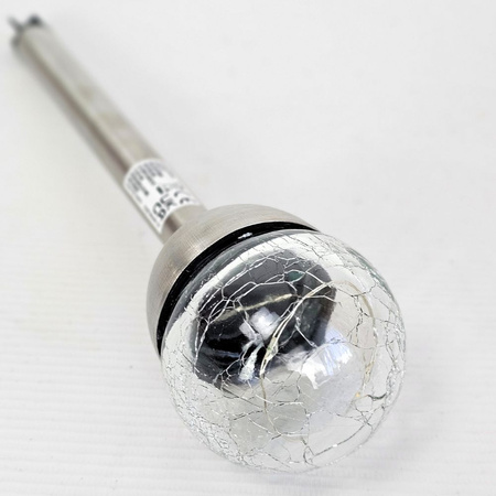 Lampy solarne zestaw 5 sztuk wys. 36x6 cm, srebrne