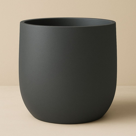 Donica ogrodowa Fero wys. 40 i 48 cm, antracyt, zestaw