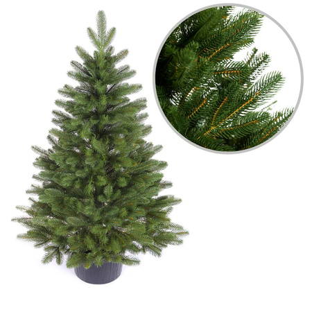 Choinka sztuczna w doniczce Świerk Norweski 110 cm 100% PE bardzo gęsta