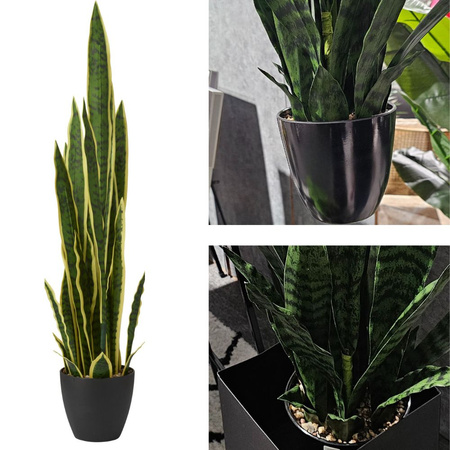 Sansewieria w doniczce wys. 92 cm, jasnozielona sztuczna