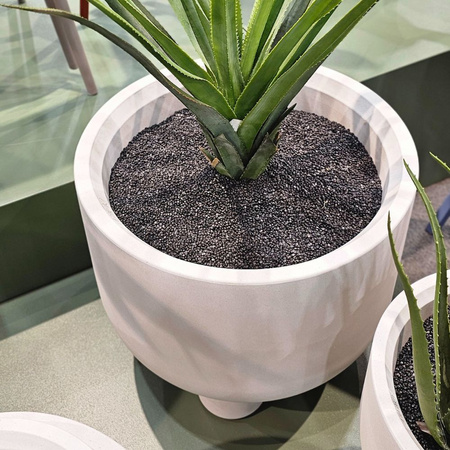 Donica na nóżkach Roto wys. 42x48 cm, kremowy