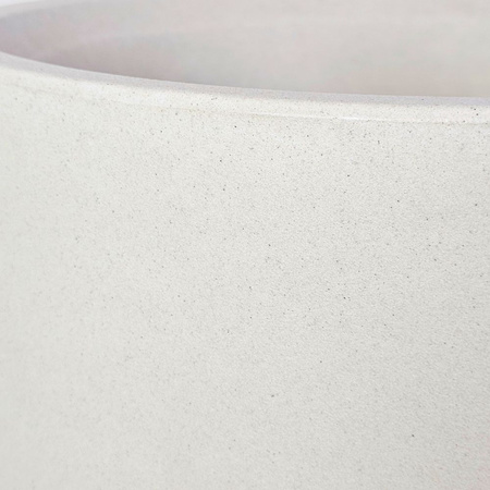 Donica na nóżce Mono wys. 43x40 cm, kremowa