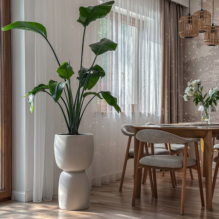 Donica do salonu Duala wys. 70x40 cm, czarna limitowana 