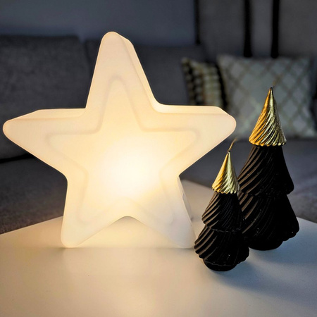 Świąteczna świeca spiralna Choinka 21 cm, czarna