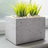 Mała doniczka betonowa Petit wys. 15x24x14 cm, antracyt