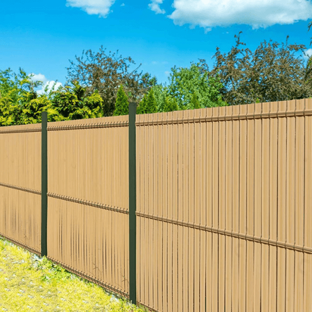 Pojedyncza listwa do ogrodzeń panelowych do wys.123 cm, beżowa